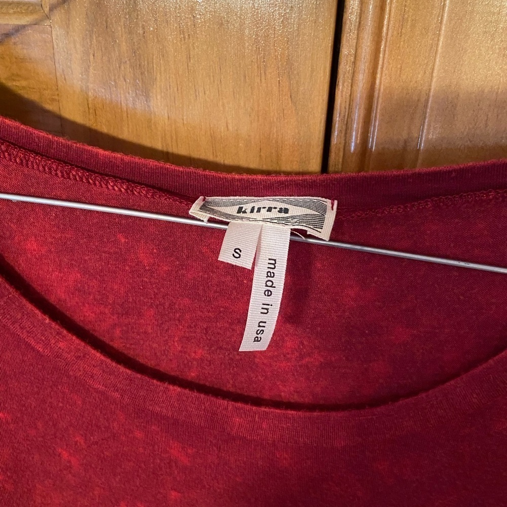 PacSun Kirra Red Acid wash Tee - Picture 3 of 3